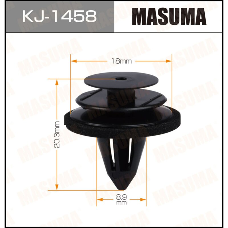 

Клипса крепежная MASUMA KJ-1458 (OEM 84953-AU100)