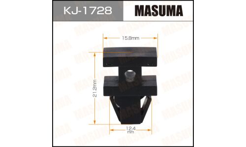 Клипса крепёжная решетки радиатора Masuma, для Mazda, арт. KJ-1728