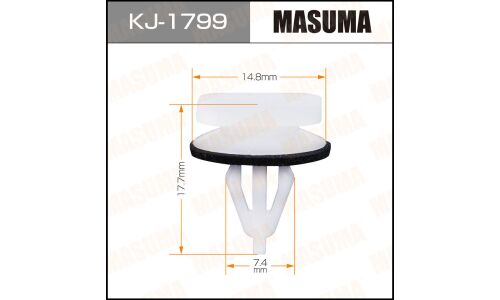 Клипса крепёжная двери багажника Masuma, для Honda, арт. KJ-1799