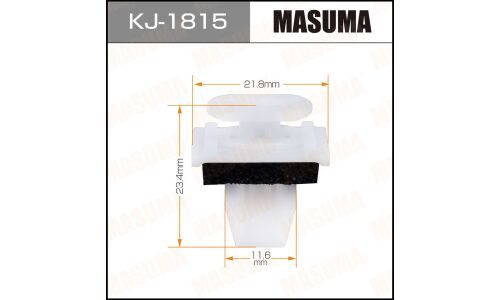 Клипса крепёжная бампера Masuma, для Honda, арт. KJ-1815