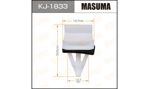 Клипса крепёжная порогов Masuma, для Honda, арт. KJ-1833