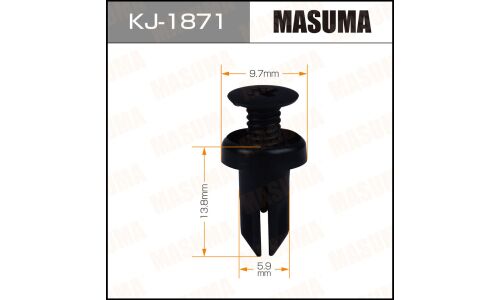 Клипса крепёжная патрубка выпускной печки Masuma, для Honda, арт. KJ-1871