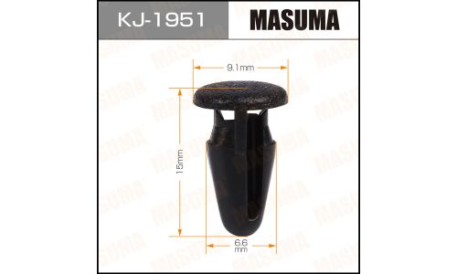 Клипса крепёжная уплотнителей дверей Masuma, для Subaru, арт. KJ-1951