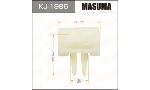 Клипса крепёжная бампера Masuma, для Honda, арт. KJ-1996