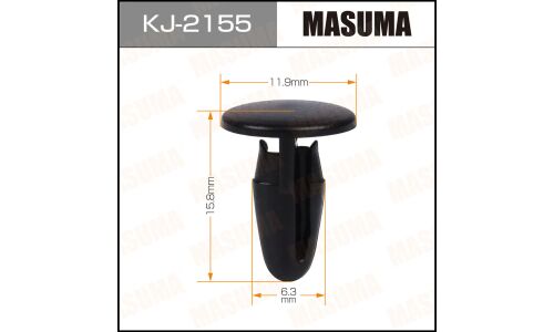 Клипса крепёжная уплотнителей дверей Masuma, для Nissan, арт. KJ-2155