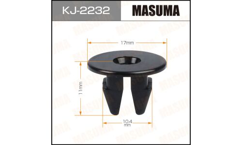 Клипса крепёжная защиты порогов и молдинга Masuma, для Lexus, Toyota, арт. KJ-2232