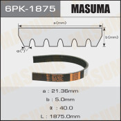 Ремень ручейковый Masuma 6PK-1875