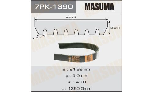 Ремень ручейковый "Masuma" 7PK-1390
