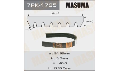 Ремень ручейковый MASUMA 7PK-1735