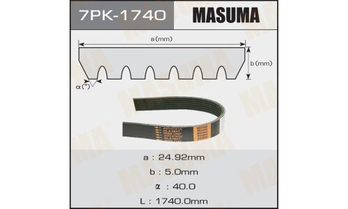 Ремень ручейковый "Masuma" 7PK-1740