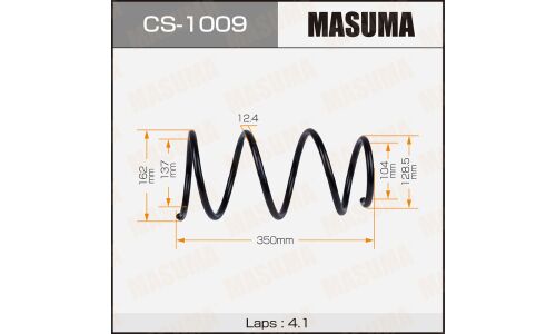 Пружина подвески Masuma, передняя, арт. CS-1009