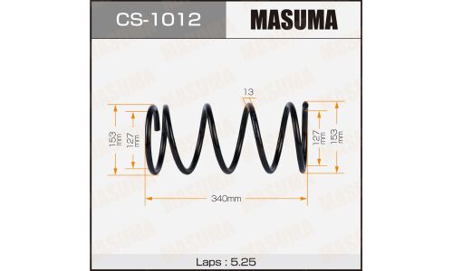 Пружина подвески Masuma, передняя, арт. CS-1012