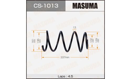 Пружина подвески Masuma, передняя, арт. CS-1013
