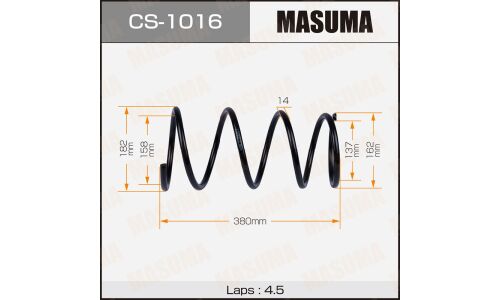 Пружина подвески Masuma, передняя, арт. CS-1016