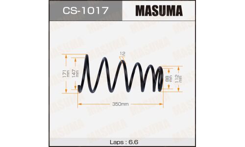 Пружина подвески Masuma, задняя, арт. CS-1017