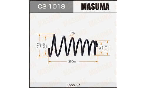Пружина подвески Masuma, задняя, арт. CS-1018