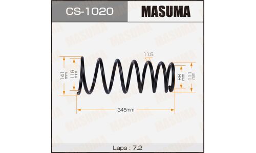 Пружина подвески Masuma, задняя, арт. CS-1020