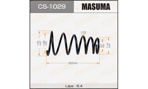 Пружина подвески Masuma, задняя, арт. CS-1029