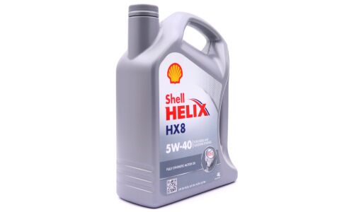 Масло моторное Shell Helix HX8 5w40, синтетическое, API SN+, ACEA A3/B4, универсальное, 4л, арт. 550051842
