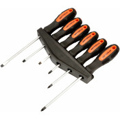 Набор отвёрток Автодело, шлицевые (SL5x2, SL6) и крестовые (PH1x2, PH2), стержни 75, 100, 150мм, 6 предметов, магнитные, арт. АД-30770 Набор отвёрток Автодело, шлицевые (SL5x2, SL6) и крестовые (PH1x2, PH2), стержни 75, 100, 150мм, 6 предметов, магнитные, арт. АД-30770