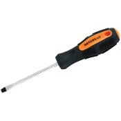 Отвёртка шлицевая Автодело, SL5x100мм, с прорезиненной рукояткой, магнитная, арт. АД-30710 Отвёртка шлицевая Автодело, SL5x100мм, с прорезиненной рукояткой, магнитная, арт. АД-30710
