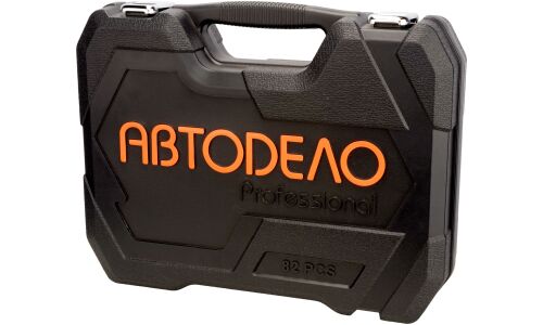 Набор инструментов Автодело, под размеры 1/2" и 1/4", комплект 90 предметов, арт. 39890 Professional