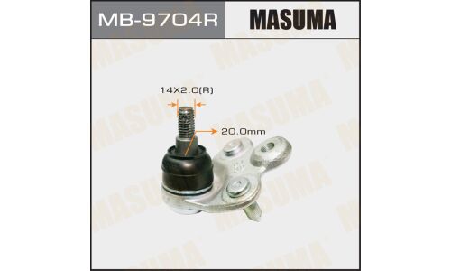 Опора шаровая Masuma, передняя, нижняя, для Honda Civic, арт. MB-9704R
