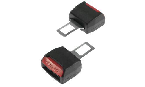 Заглушка в замок ремня безопасности, с разъёмом, чёрный цвет, 2 шт