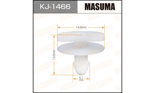 Клипса крепёжная накладок крыла Masuma, для Infiniti, Nissan, арт. KJ-1466
