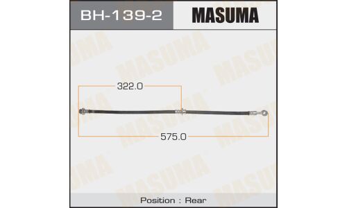Шланг тормозной Masuma для Nissan Sunny, задний, левый, арт. BH-139-2