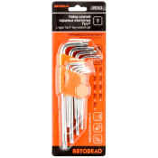 Набор ключей Torx Автодело с держателем, T10–T50, комплект 9 предметов, арт. 39151 Professional Набор ключей Torx Автодело с держателем, T10–T50, комплект 9 предметов, арт. 39151 Professional