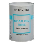 Масло трансмиссионное Toyota Gear Oil Super 75w90, синтетическое, API GL-5, для МКПП и мостов, 1л, арт. 08885-02106