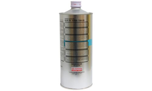 Масло трансмиссионное Toyota Gear Oil Super 75w90, синтетическое, API GL-5, для МКПП и мостов, 1л, арт. 08885-02106