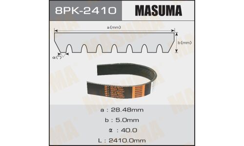 Ремень ручейковый Masuma 8PK-2410