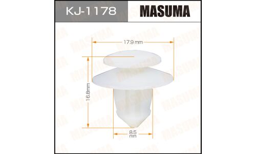 Клипса крепёжная накладок крыла Masuma, для Toyota, арт. KJ-1178