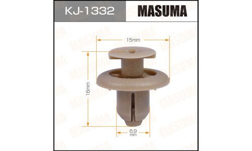 Клипса крепёжная деталей салона и багажника Masuma, для Toyota, арт. KJ-1332