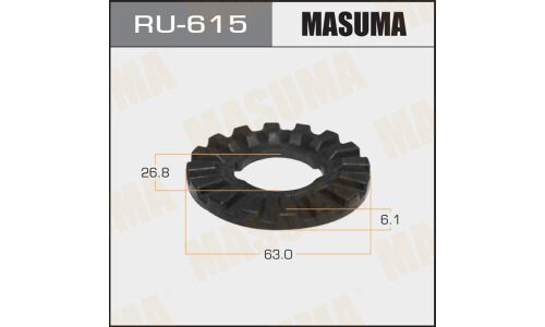 Шайба-прокладка переднего нижнего рычага Masuma, резиновая, для Subaru Forester / Impreza / Legacy, арт. RU-615
