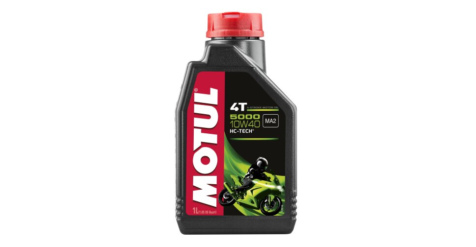Масло для мотоциклов MOTUL 5000 10w40 полусинтетическое, API SL, JASO ...