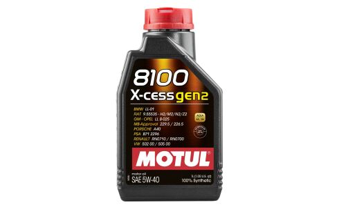 Масло моторное MOTUL 8100 X-cess 5w40 синтетическое, API SN, ACEA A3/B4, универсальное, 1л, арт. 102784/111681