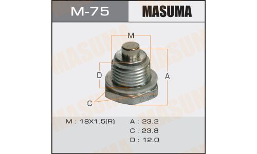Болт маслосливной A/T С МАГНИТОМ Masuma Mitsubishi AIRTREK.CU2W