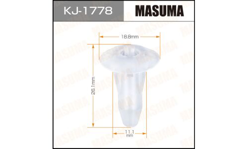 Клипса крепежная Masuma KJ-1778 (OEM 90650-S5A-003)