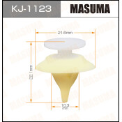 Клипса крепежная Masuma KJ-1123 (OEM 90467-10128)