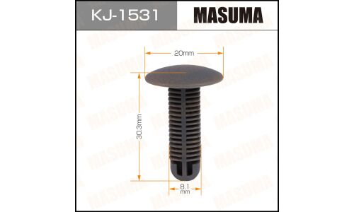 Клипса крепёжная обшивки багажника Masuma, для Nissan, арт. KJ-1531