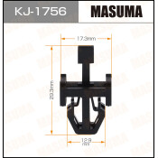 Клипса крепёжная решетки радиатора Masuma, для Mazda, арт. KJ-1756