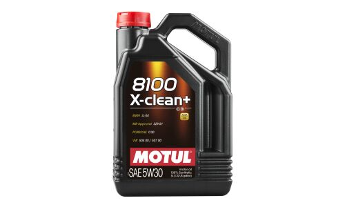 Масло моторное MOTUL 8100 X-clean+ 5w30 синтетическое, ACEA C3, универсальное, 5л, арт. 106377