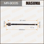Тяга рулевая Masuma, арт. MR-9005