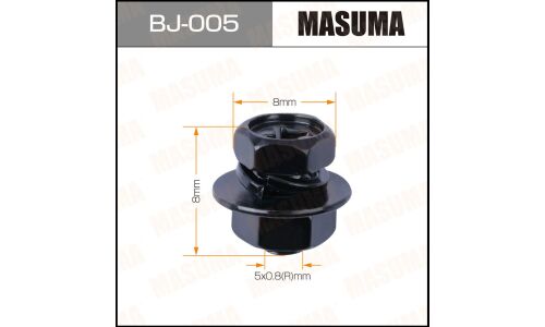 Болт с гайкой MASUMA BJ-005 М5x8x0.8, 12 шт