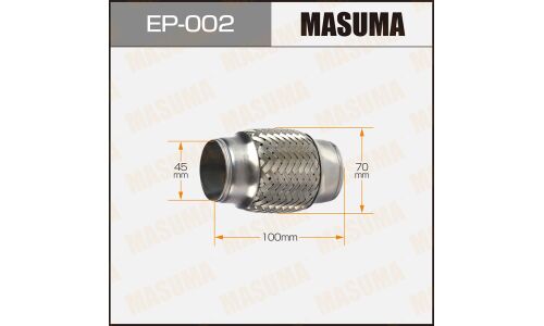 Гофра глушителя Masuma, 45x100мм, 2-слойная, арт. EP-002