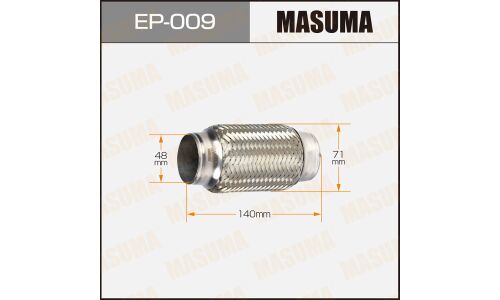 Гофра глушителя Masuma, 48x140мм, 2-слойная, арт. EP-009