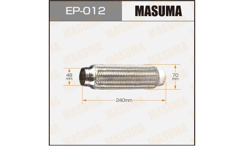 Гофра глушителя Masuma, 48x240мм, 2-слойная, арт. EP-012